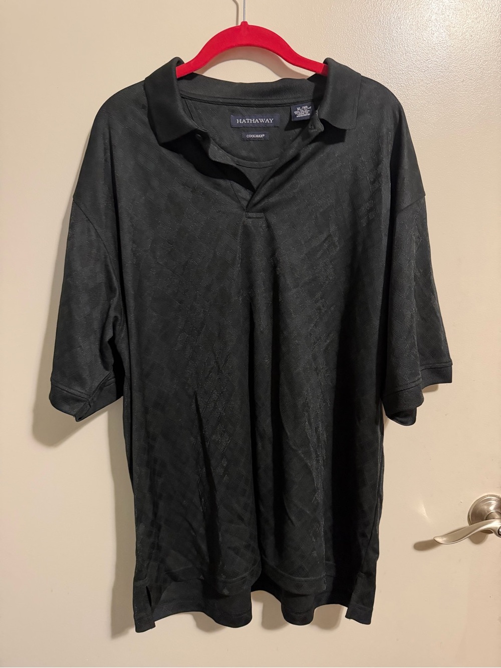 Hathaway Men's Black Polo Shirt - Classic Short Sleeve